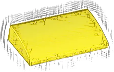 Slope, Curved 2 x 4 x 2/3 with Bottom Tubes