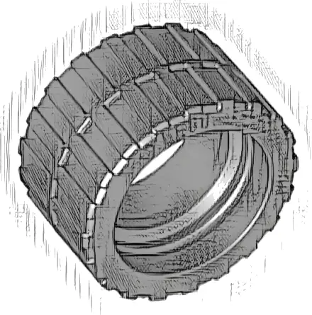 Tire 24 x 14 Shallow Tread, Band Around Center of Tread