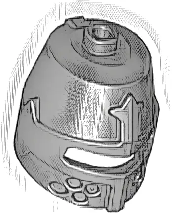 Minifigure, Headgear Helmet Castle Closed with Eye Slit