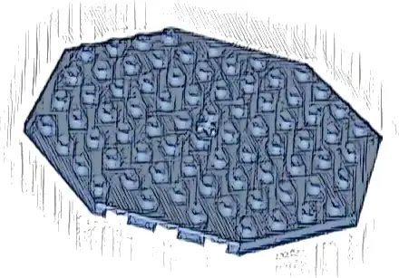Plate, Modified 10 x 10 Octagonal with Hole