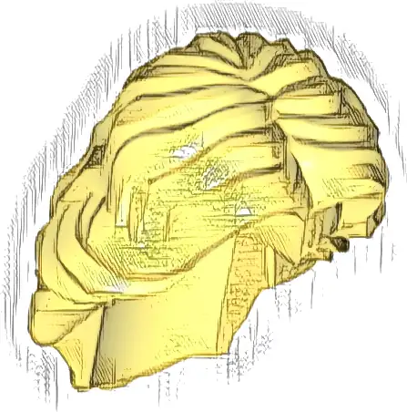 Minifigure, Hair Female Mid-Length Wavy with Center Part