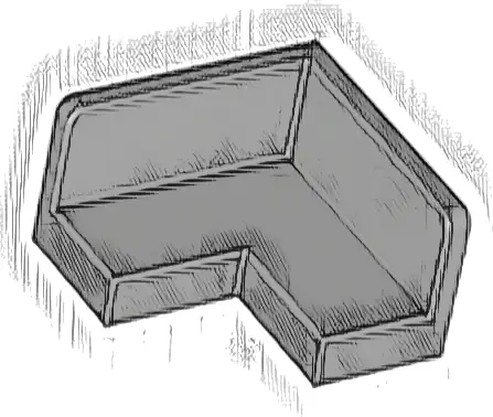 Panel 2 x 2 x 1 Corner