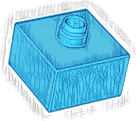 Duplo, Brick 2 x 2 with Top Pin
