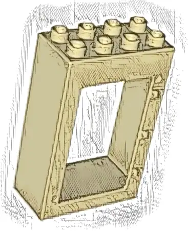 Duplo Door / Window Frame 2 x 4 x 5