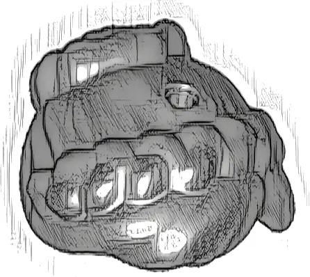 Mini Doll, Hair Female Braids Pulled Back to Bun, Holes on Top and Back