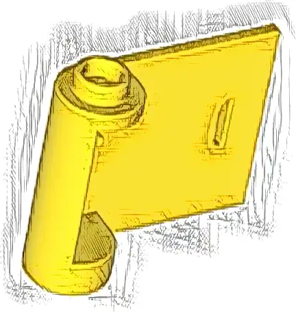 Door 1 x 3 x 2 Right - Open Between Top and Bottom Hinge