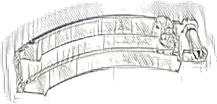 Windscreen 6 x 2 x 2 with Bar Handle
