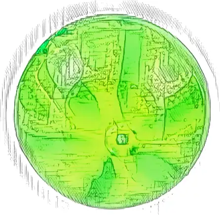 Ball, Hard Plastic 19mm D. with Molded Satin Trans-Clear Slotted Inner Ball Pattern (Ninjago Dragon Power Element)