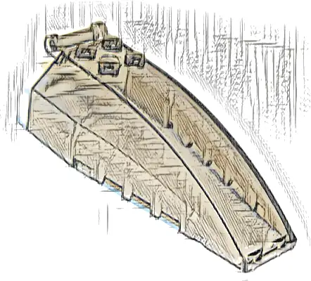 Windscreen 8 x 4 x 2 with 4 Studs and Bar Handle