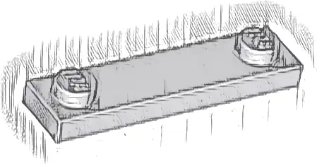 Plate, Modified 1 x 4 with 2 Studs without Groove