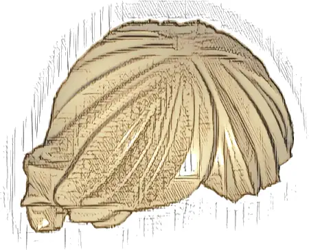 Minifigure, Hair Tousled and Layered