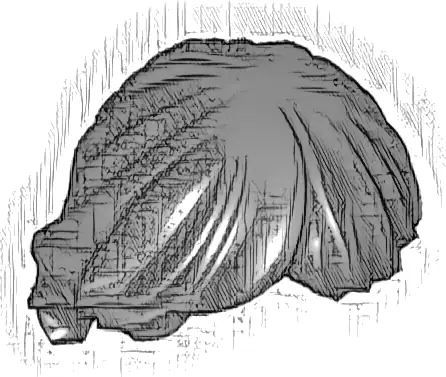 Minifigure, Hair Tousled and Layered