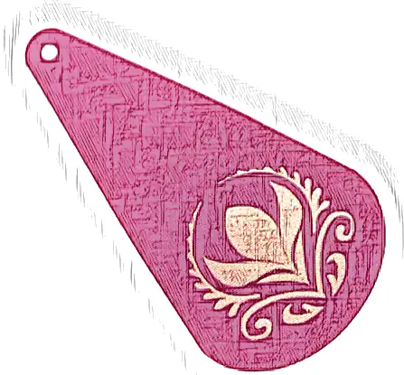 Mini Doll, Cape Cloth, Long with Gold Floral Crest Pattern (Coronation Elsa)