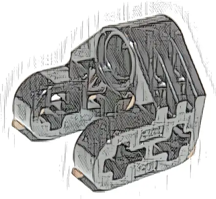 Technic, Axle and Pin Connector Perpendicular Split