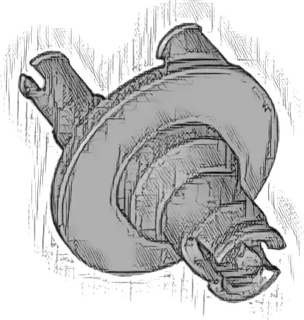 Technic, Steering Wheel Hub 3 Pins Round