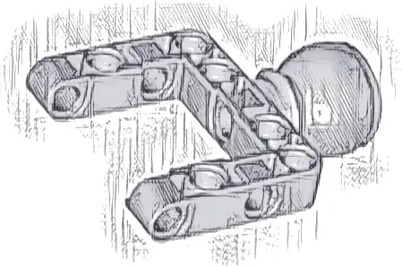 Technic, Steering Ball Joint Large Open with C-Shape Pivot Frame