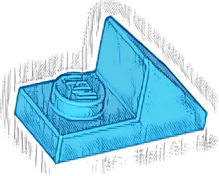 Slope 45 2 x 1 with 2/3 Cutout