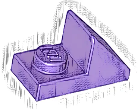 Slope 45 2 x 1 with 2/3 Cutout