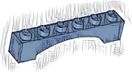 Arch 1 x 6 Raised Arch