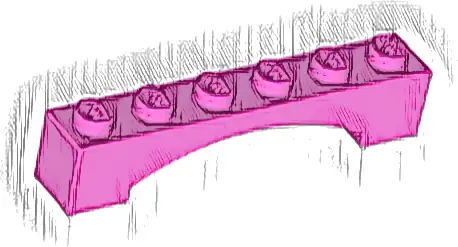 Arch 1 x 6 Raised Arch