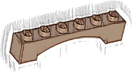 Arch 1 x 6 Raised Arch