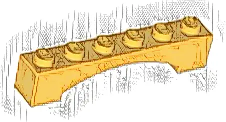 Arch 1 x 6 Raised Arch