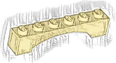 Arch 1 x 6 Raised Arch