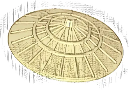 Minifigure, Headgear Hat, Conical Asian