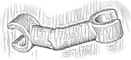 Arm Skeleton, Bent with Clips at 90 degrees (Vertical Grip)