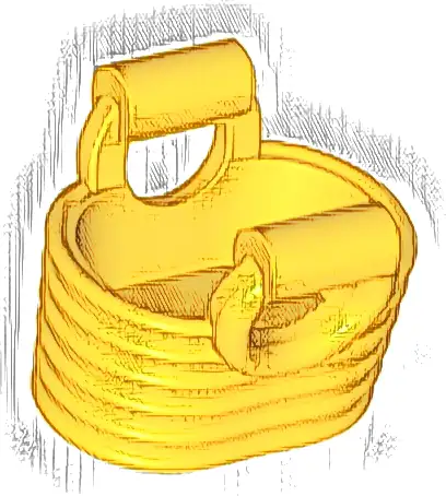 Minifigure, Utensil Basket - Flexible Rubber