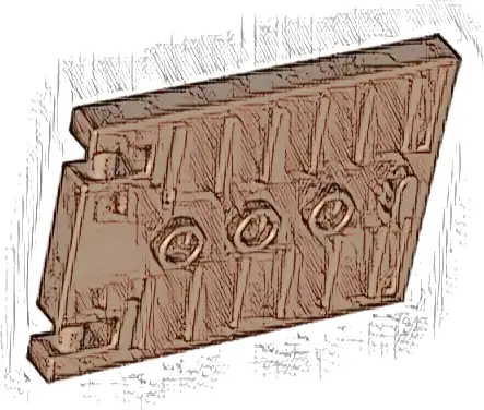 Door 1 x 5 x 3 with 3 Studs and Handle