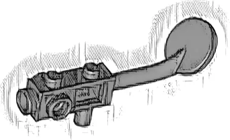 Minifigure, Utensil Metal Detector, no Stud on Search Head