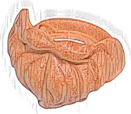 Minifigure Beard, Medium Short