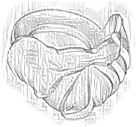 Minifigure Beard, Medium Short