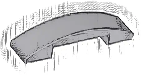 Slope, Curved 4 x 1 x 2/3 Double