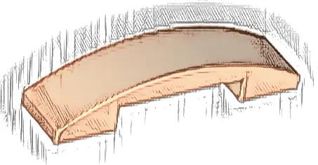 Slope, Curved 4 x 1 x 2/3 Double