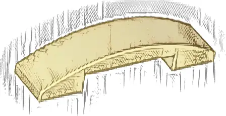 Slope, Curved 4 x 1 x 2/3 Double