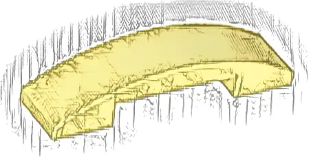 Slope, Curved 4 x 1 x 2/3 Double