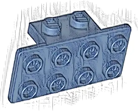 Bracket 1 x 2 - 2 x 4