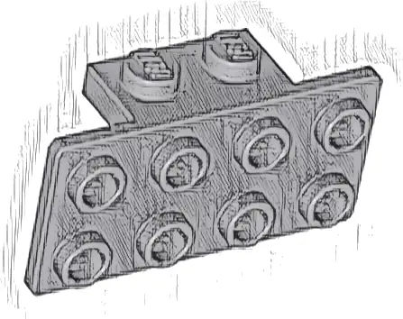Bracket 1 x 2 - 2 x 4