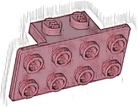 Bracket 1 x 2 - 2 x 4