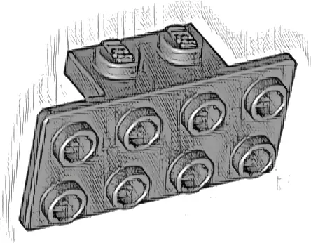 Bracket 1 x 2 - 2 x 4