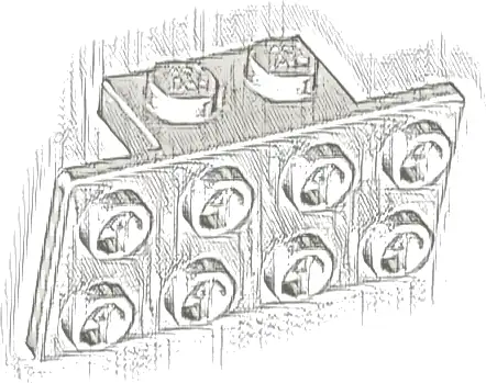 Bracket 1 x 2 - 2 x 4