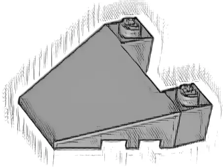 Wedge 4 x 4 Taper with Stud Notches