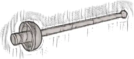 Minifigure, Weapon Sword, Foil / Épée {Epee}