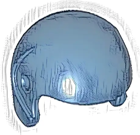 Minifigure, Headgear Helmet Sports / Flight