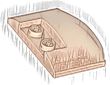 Wedge 3 x 4 x 2/3 Triple Curved