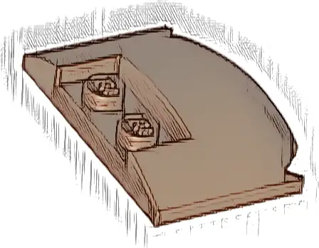 Wedge 3 x 4 x 2/3 Triple Curved