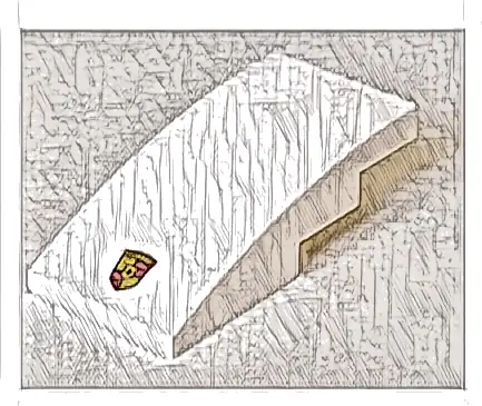 Slope, Curved 4 x 2 with Porsche Logo on White Background Pattern (Sticker) - Set 75895