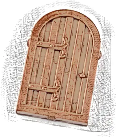 Shutter for Window 1 x 2 x 2 2/3 with Rounded Top